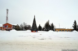 Площадь Воли зимой в Бутурлиновке