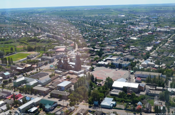 Бутурлиновка с высоты птичьего полета. Площадь Воли