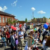 Бессмертный полк в Бутурлиновке. 9 мая 2016 года