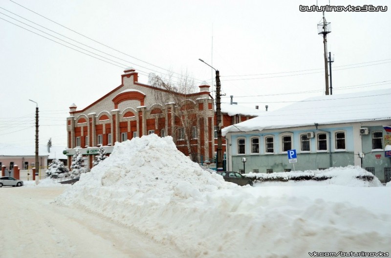 Сбербанк в Бутурлиновке. Зимнее фото