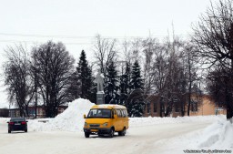 Памятник В.И. Ленину в Бутурлиновка. Зима 2015